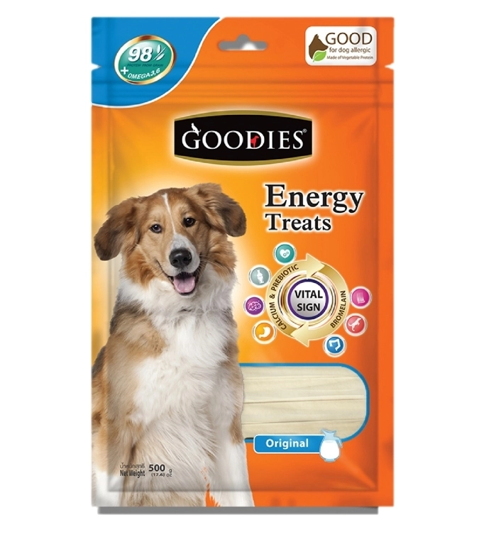 Goodie Energy Treats ขนมขัดฟันสุนัข คละแบบ 500 กรัม