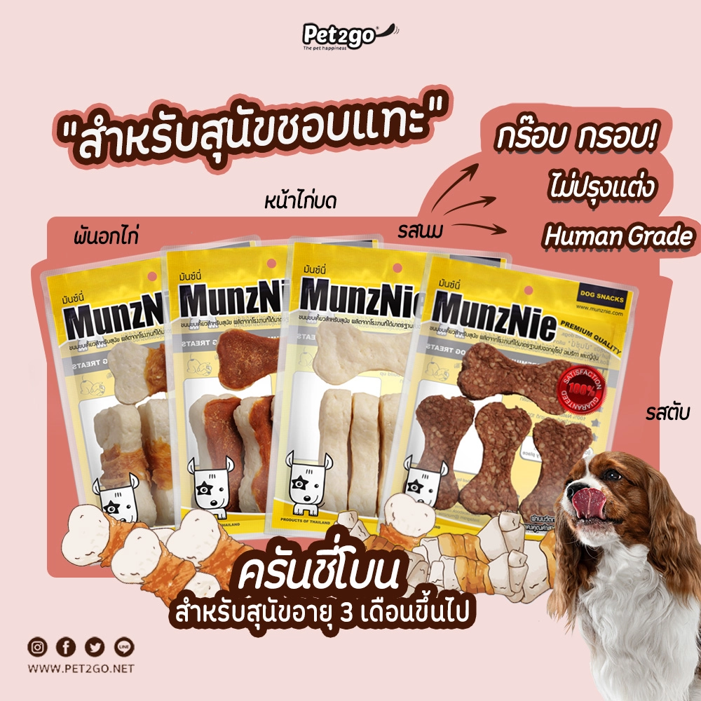 MunzNie Snack Dog Assorted Crunchy Bone.
