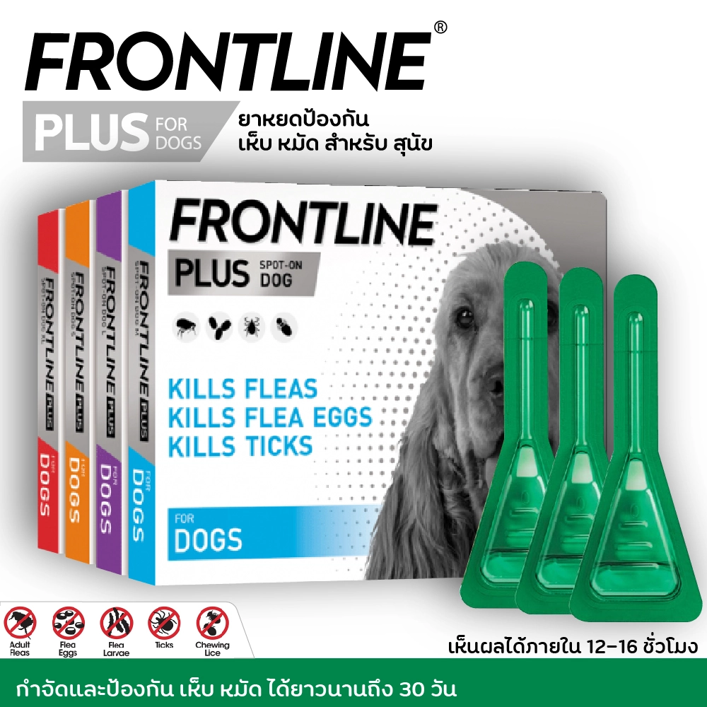 Frontline Plus Flea and Tick Treatment for Dogs / Tube