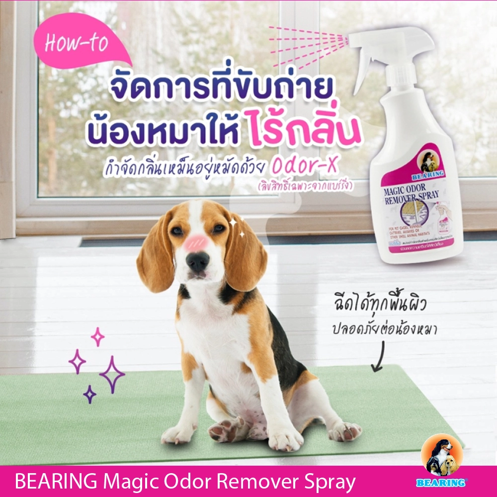 BEARING สเปรย์กำจัดกลิ่นกรง ที่นอน 600 มล.