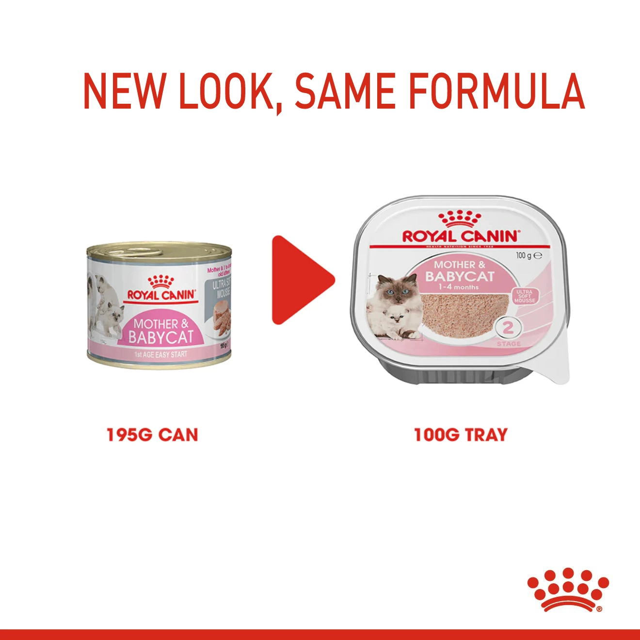 Royal Canin อาหารเปียกแมว สูตร Mother & Baby Cat สำหรับแม่และลูกแมว 195 กรัม