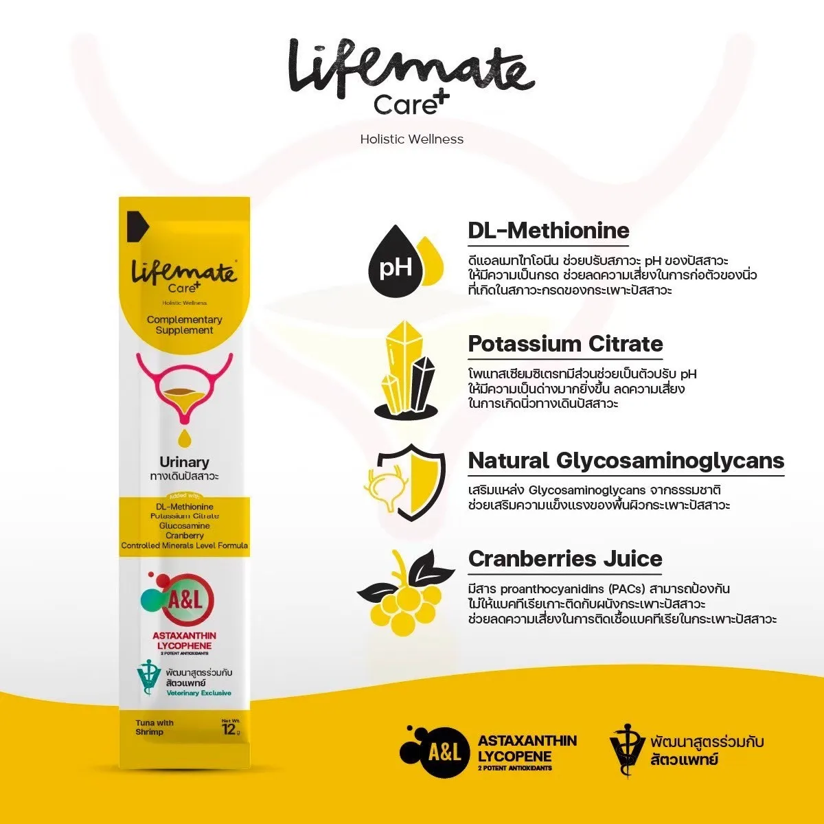 Lifemate Care+ วิตามินขนมเลียสำหรับสุนัขและแมว