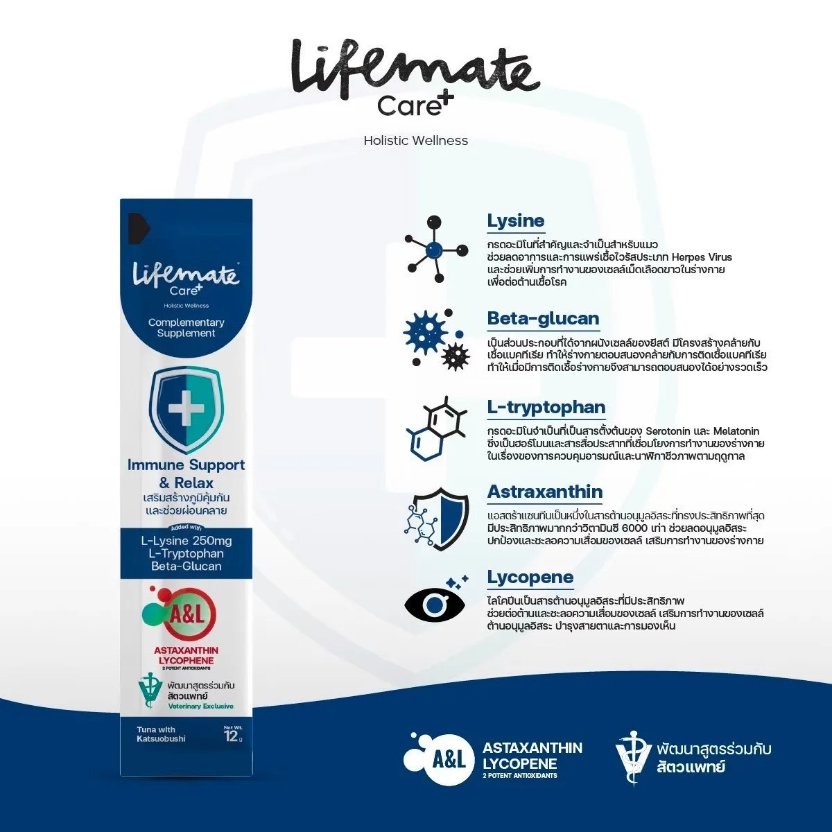 Lifemate Care+ วิตามินขนมเลียสำหรับสุนัขและแมว