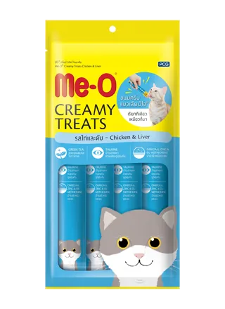 Me-O Creamy Treat Cat Treats มีโอ ครีมมี่ ทรีต ขนมแมวเลีย สำหรับแมวทุกช่วงวัย