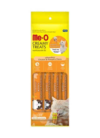 Me-O Creamy Treat Cat Treats มีโอ ครีมมี่ ทรีต ขนมแมวเลีย สำหรับแมวทุกช่วงวัย