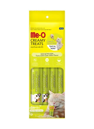 Me-O Creamy Treat Cat Treats มีโอ ครีมมี่ ทรีต ขนมแมวเลีย สำหรับแมวทุกช่วงวัย