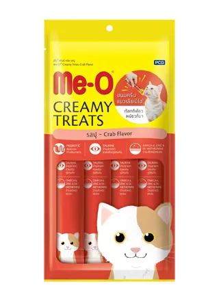 Me-O Creamy Treat Cat Treats มีโอ ครีมมี่ ทรีต ขนมแมวเลีย สำหรับแมวทุกช่วงวัย