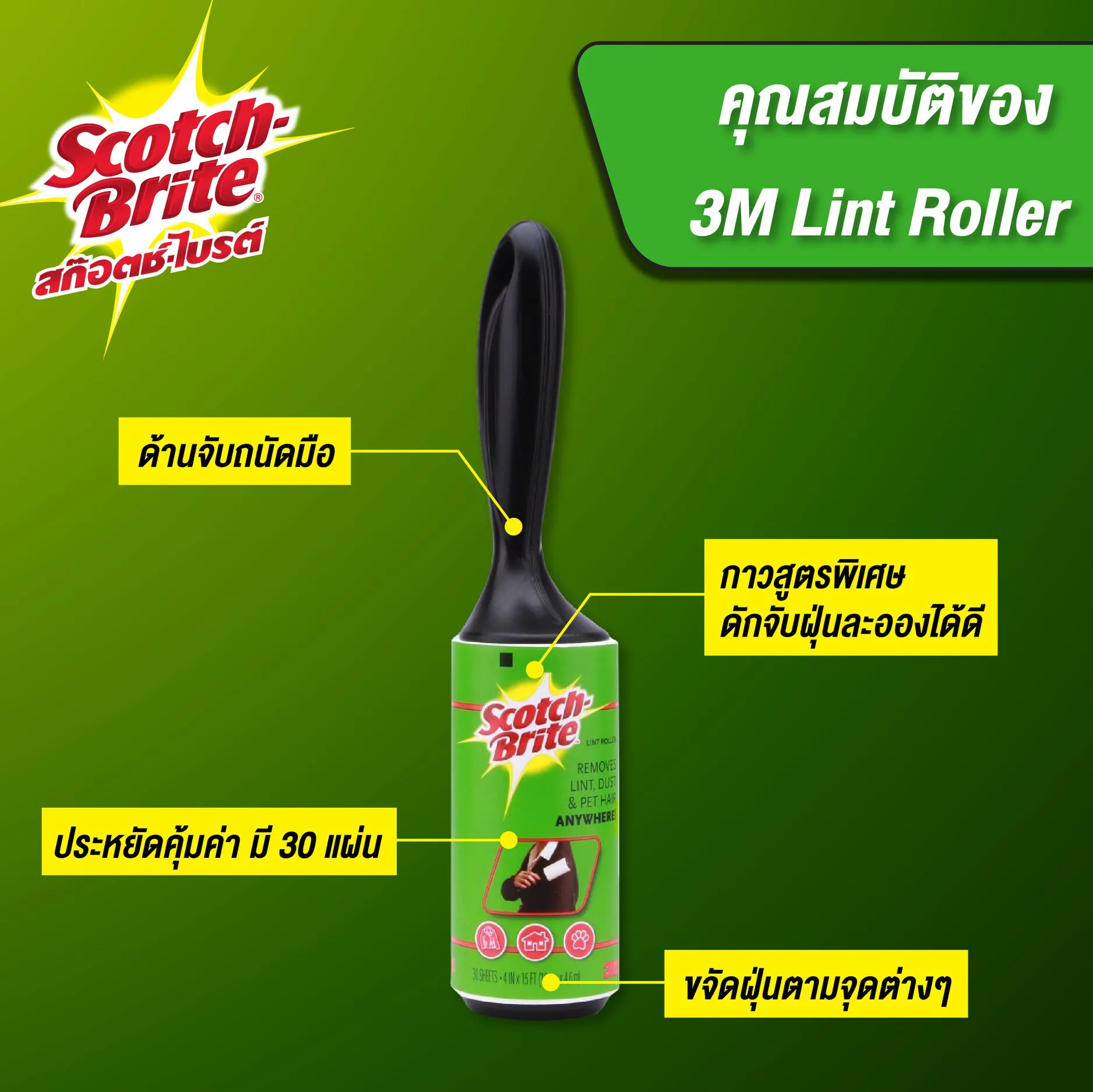 3M Dust and Pet Hair Remover Roller (Refill)