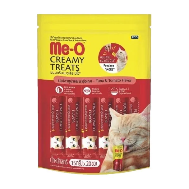 Me-O Creamy Treat Cat Treats มีโอ ครีมมี่ ทรีต ขนมแมวเลีย สำหรับแมวทุกช่วงวัย